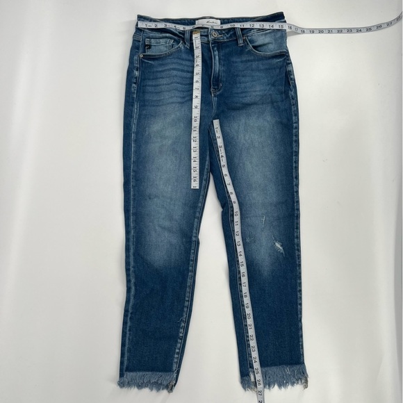 KanCan Raw Hem Distressed Skinny Jeans Size 13 Women's - Picture 5 of 5